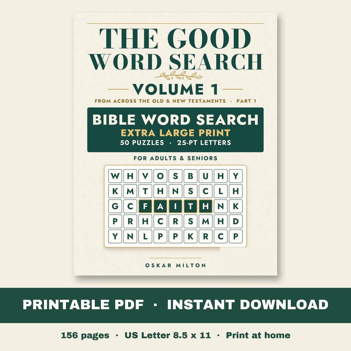 The Good Word Search, Volume 1: Across the Bible, PDF, cover