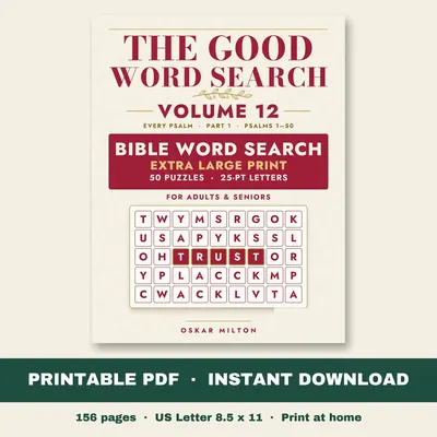 The Good Word Search, Volume 12: Every Psalm, Part 1, PDF