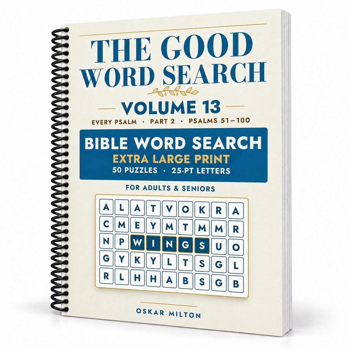 The Good Word Search, Volume 13: Every Psalm, Part 2, spiral-bound, cover