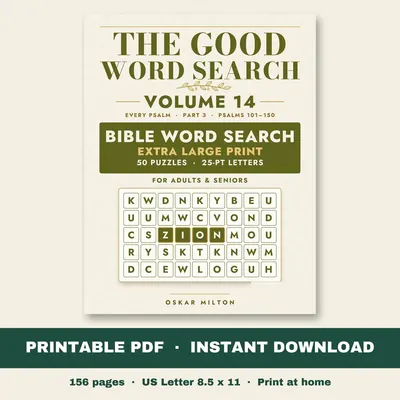 The Good Word Search, Volume 14: Every Psalm, Part 3, PDF