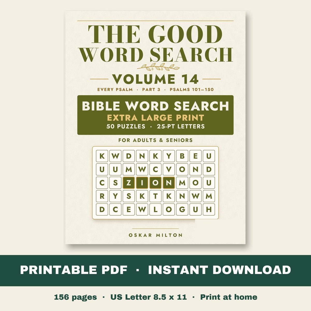 The Good Word Search, Volume 14: Every Psalm, Part 3, PDF, cover