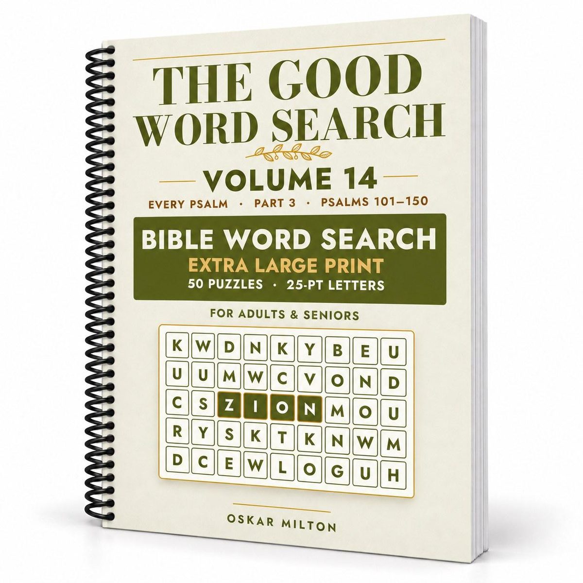 The Good Word Search, Volume 14: Every Psalm, Part 3, spiral-bound, cover