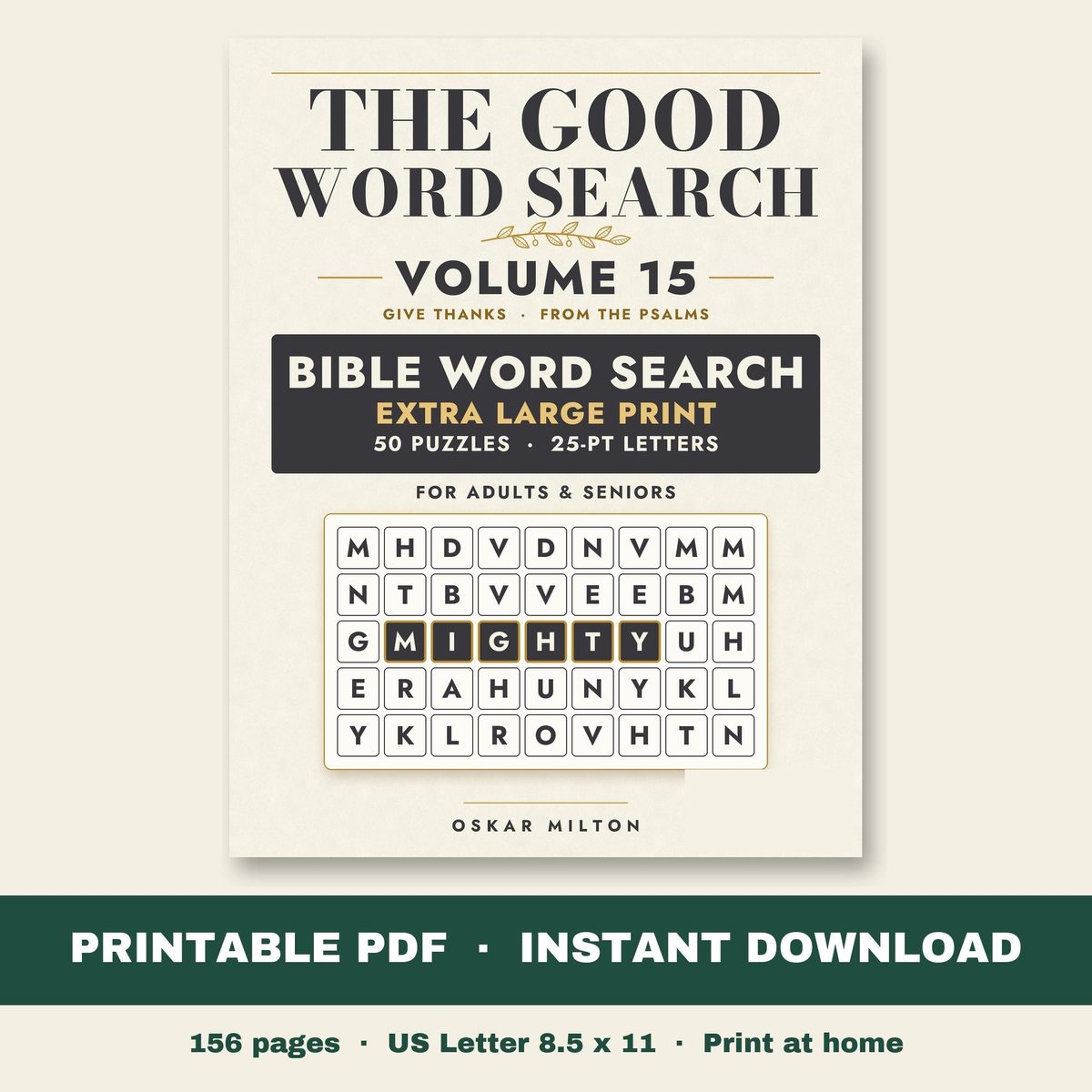The Good Word Search, Volume 15: Give Thanks, PDF, cover