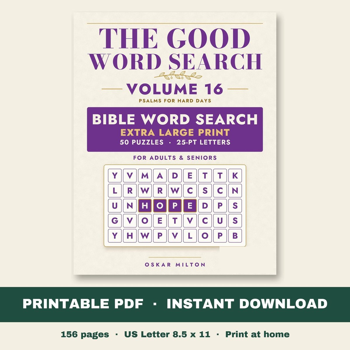 The Good Word Search, Volume 16: Psalms for Hard Days, PDF, cover