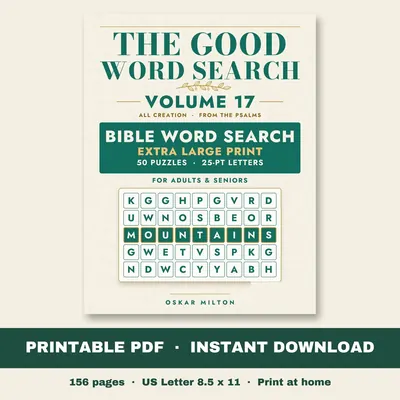 The Good Word Search, Volume 17: All Creation, PDF