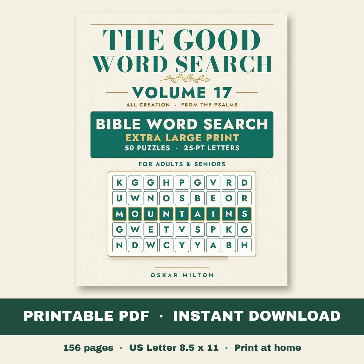 The Good Word Search, Volume 17: All Creation, PDF, cover