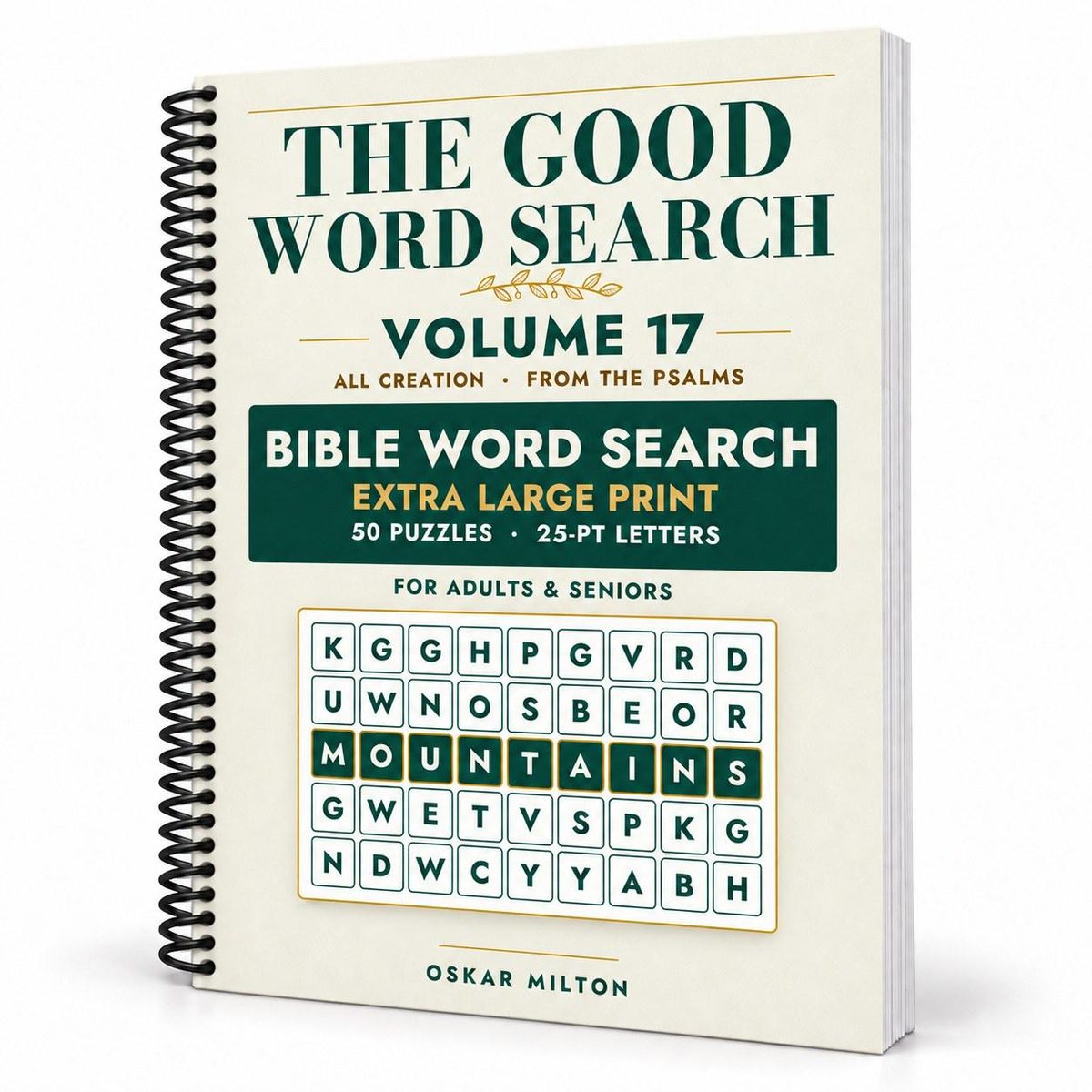 The Good Word Search, Volume 17: All Creation, spiral-bound, cover