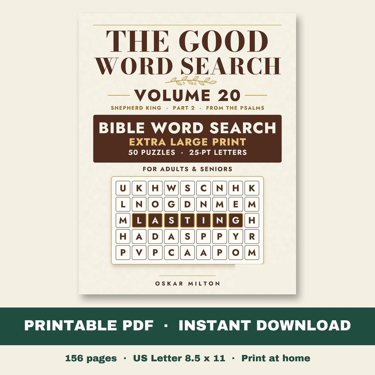 The Good Word Search, Volume 20: Shepherd King, Part 2, PDF, cover