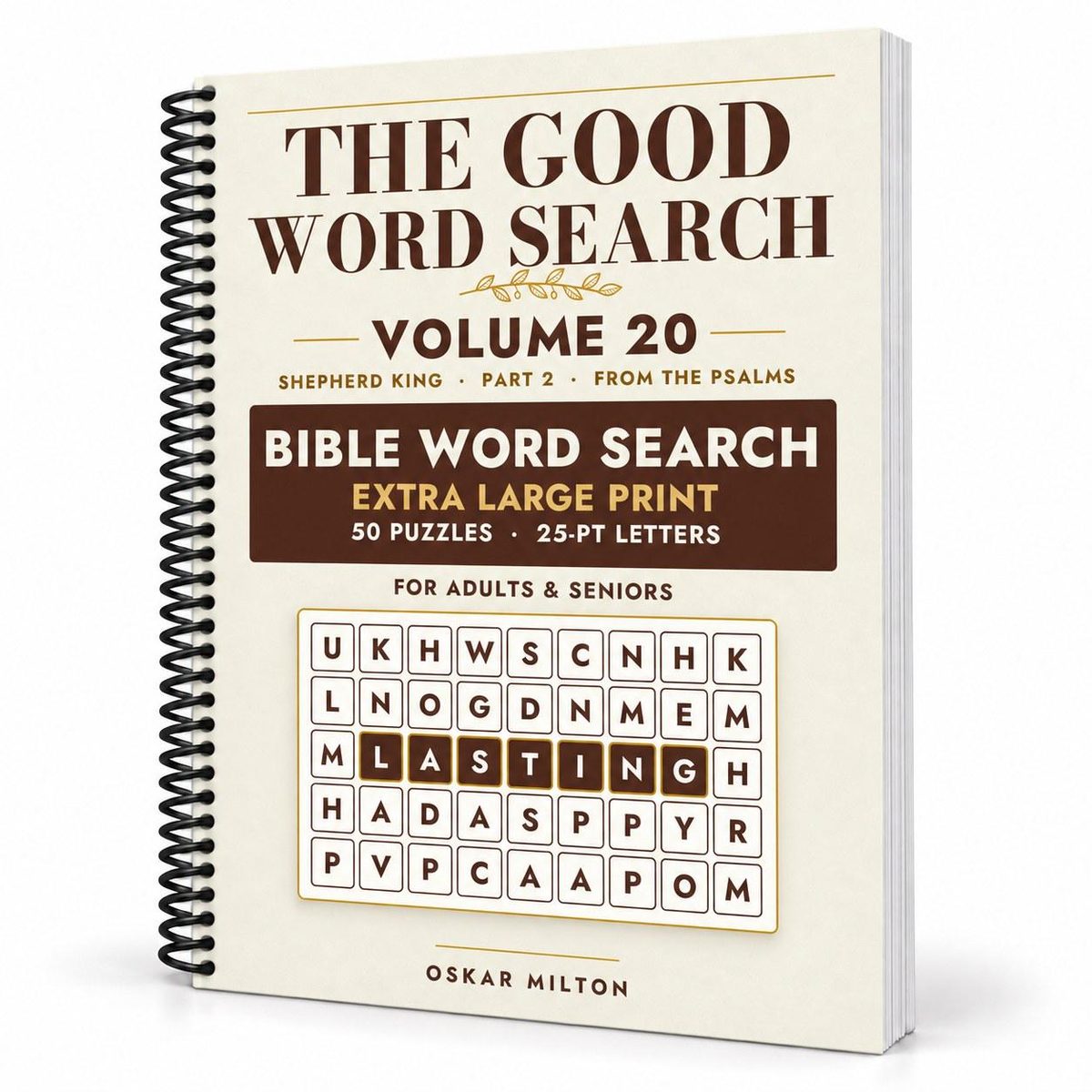 The Good Word Search, Volume 20: Shepherd King, Part 2, spiral-bound, cover