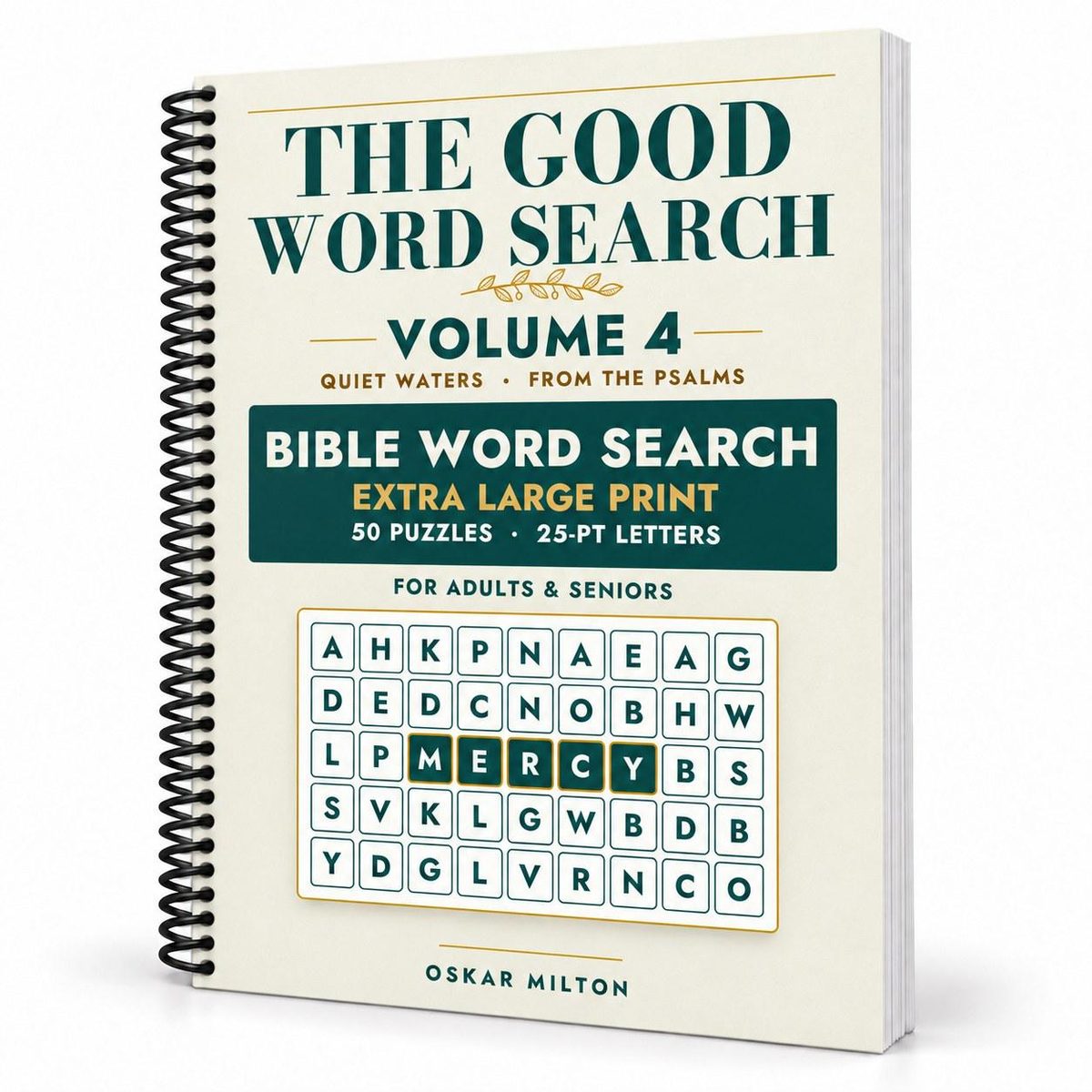 The Good Word Search, Volume 4: Quiet Waters, spiral-bound, cover