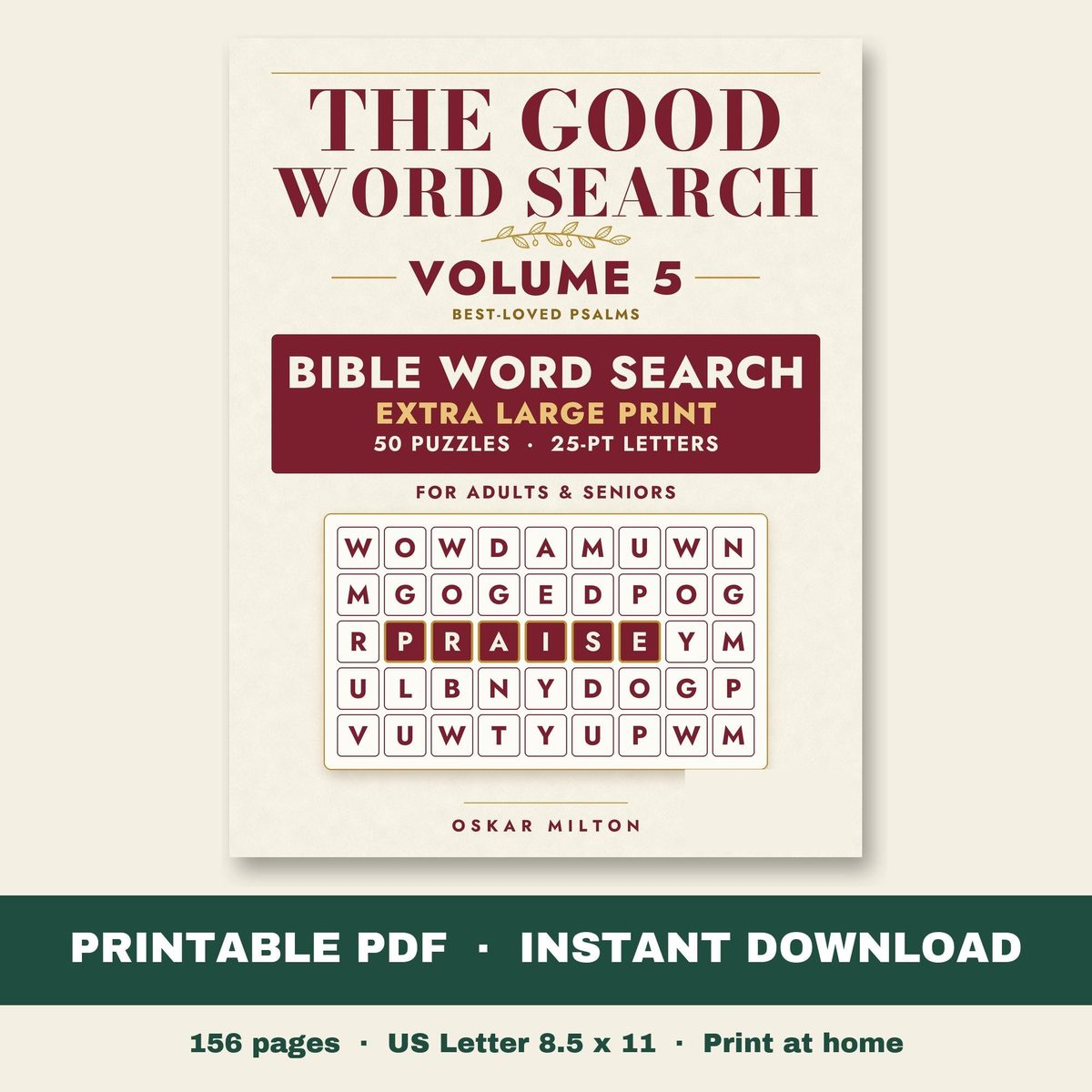 The Good Word Search, Volume 5: Best-Loved Psalms, PDF, cover