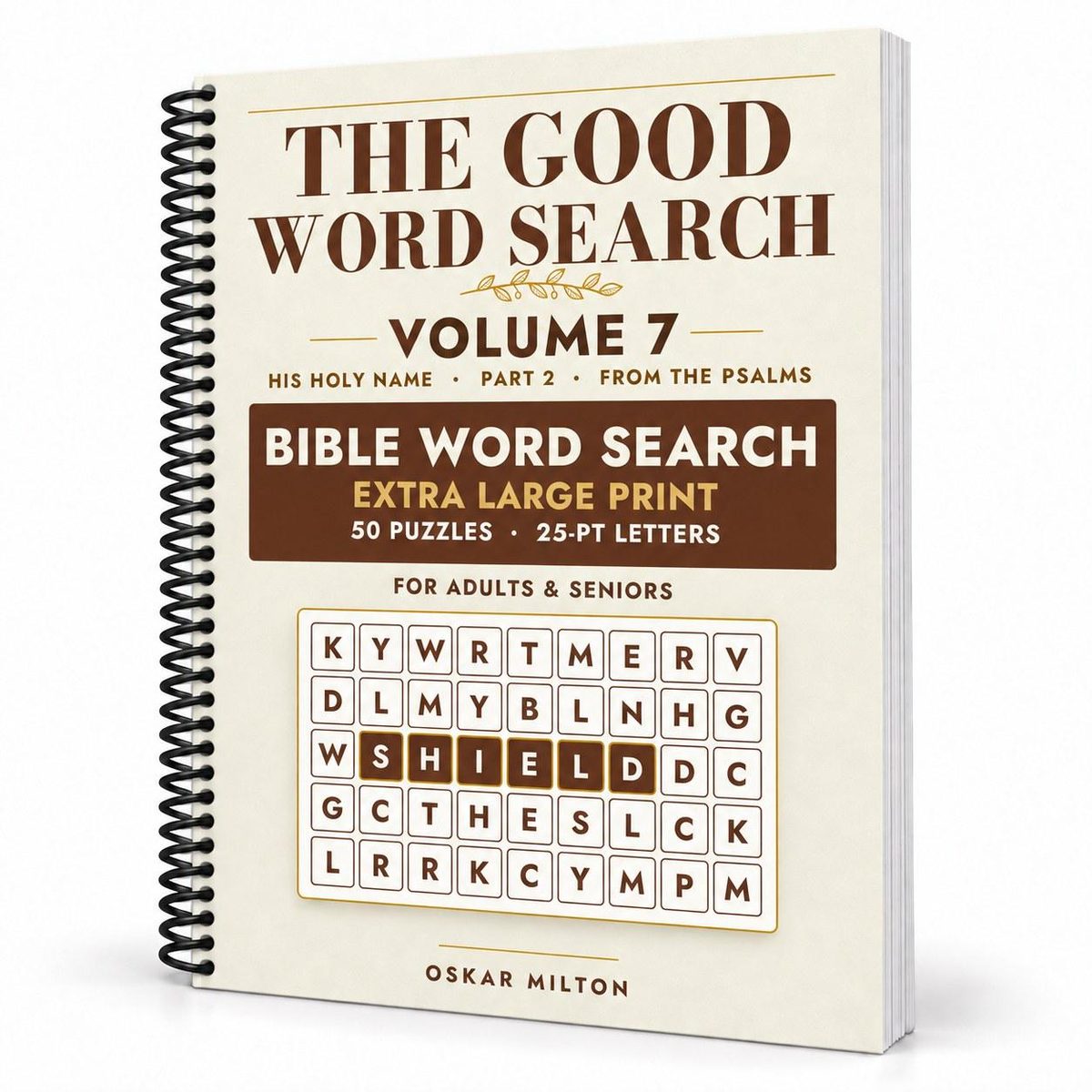 The Good Word Search, Volume 7: His Holy Name, Part 2, spiral-bound, cover