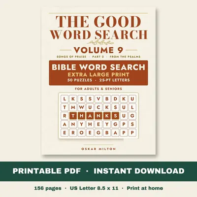 The Good Word Search, Volume 9: Songs of Praise, Part 2, PDF