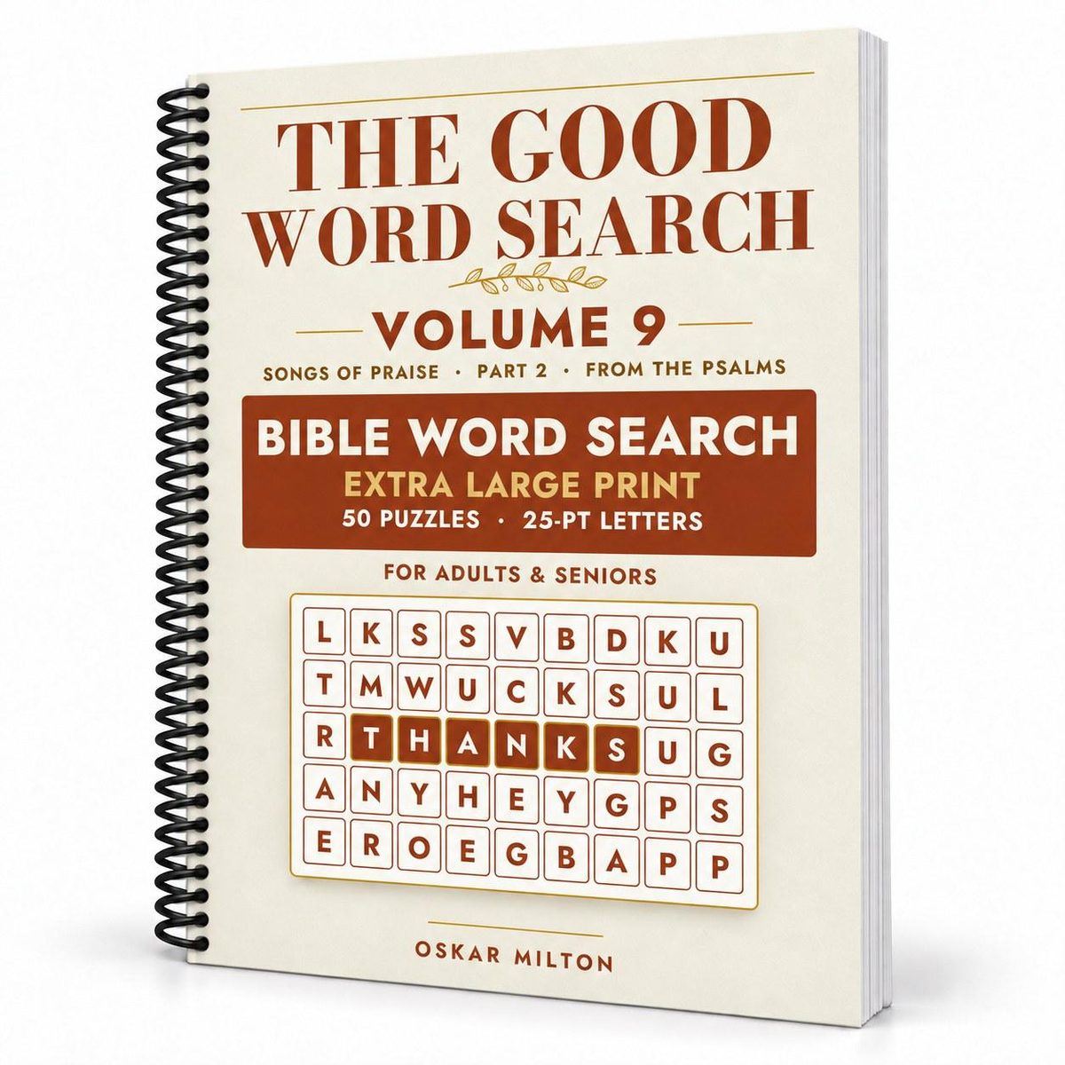 The Good Word Search, Volume 9: Songs of Praise, Part 2, spiral-bound, cover
